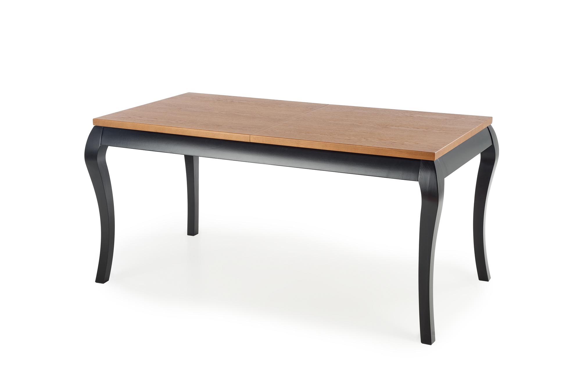 WINDSOR stół rozkładany 160-240x90x76 cm kolor ciemny dąb/czarny - obrazek 13
