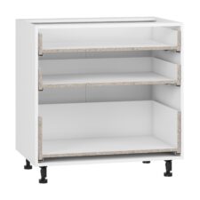 VENTO D3S-80/82 korpus, szafka dolna z szufladami, mechanizm Hettich biały