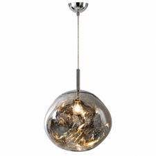 Lampa wisząca GLAM L srebrna 38 cm