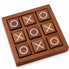 Gra / dekoracja kółko krzyżyk SHP XOXO brązowa