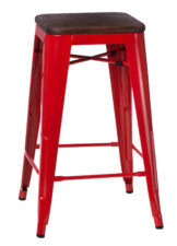 Hoker Paris Wood 75cm czerwony sosna orzech