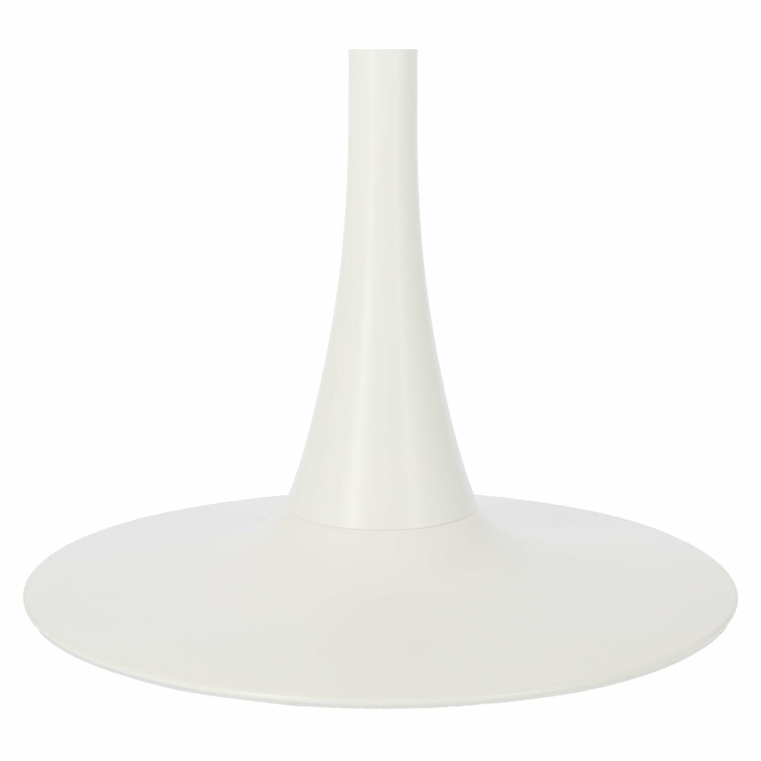 Stół okrągły Simplet Skinny White MDF metal biały 60 cm na 1 nodze - obrazek 8