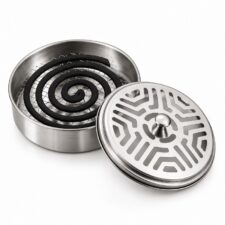 Pojemnik na spirale / kadzidełka CAPPY srebrny