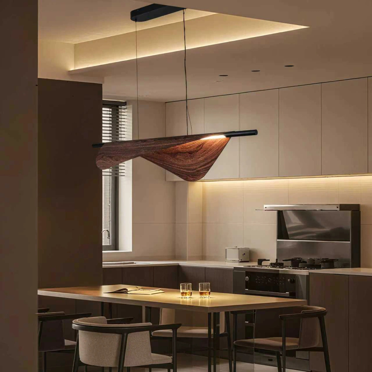 Lampa wisząca Nakama No.1 100 ściemnialna z pilota Japandi - obrazek 8