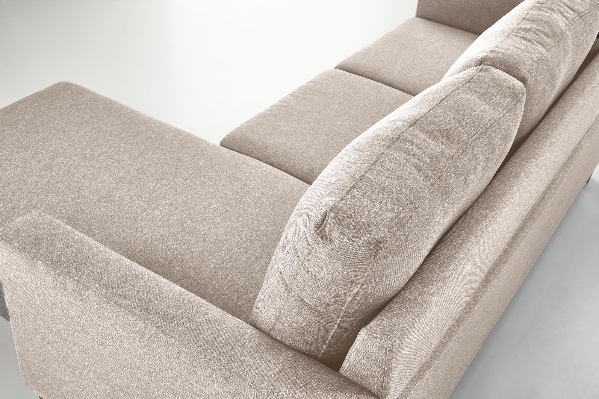 GERSON sofa z podnóżkiem beżowy - obrazek 3