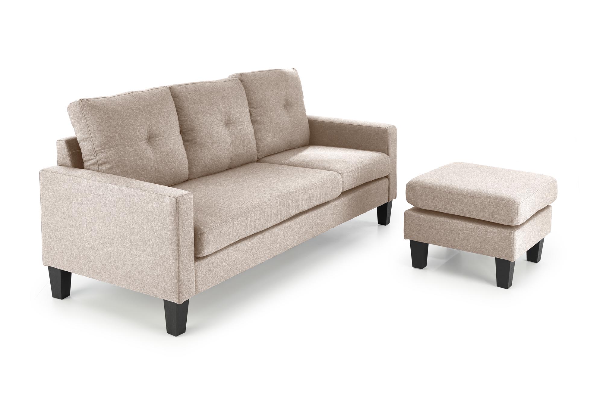 GERSON sofa z podnóżkiem beżowy - obrazek 7