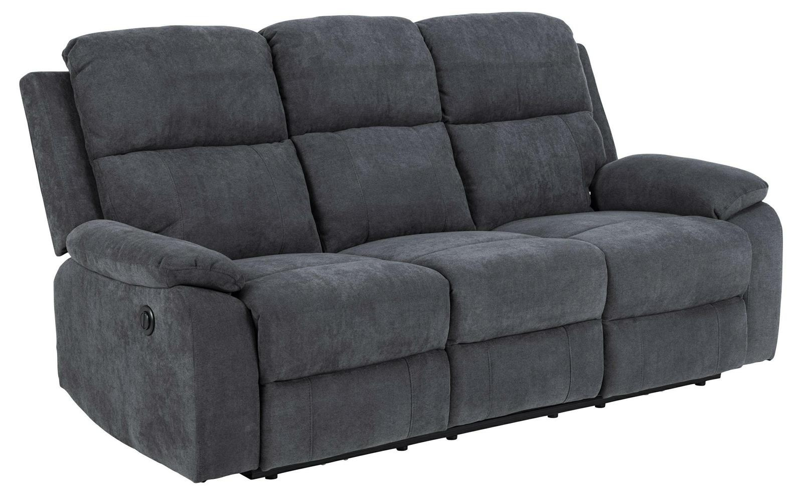 Sofa wypoczynkowa Mora 3 osobowa nowoczesna z automatycznym rozkładaniem do salonu szara - obrazek 3