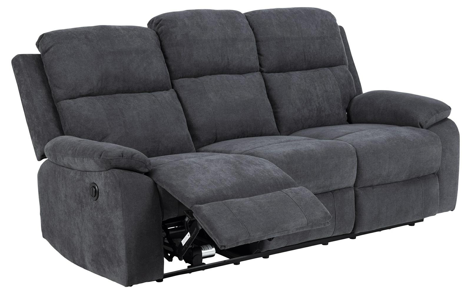 Sofa wypoczynkowa Mora 3 osobowa nowoczesna z automatycznym rozkładaniem do salonu szara - obrazek 4