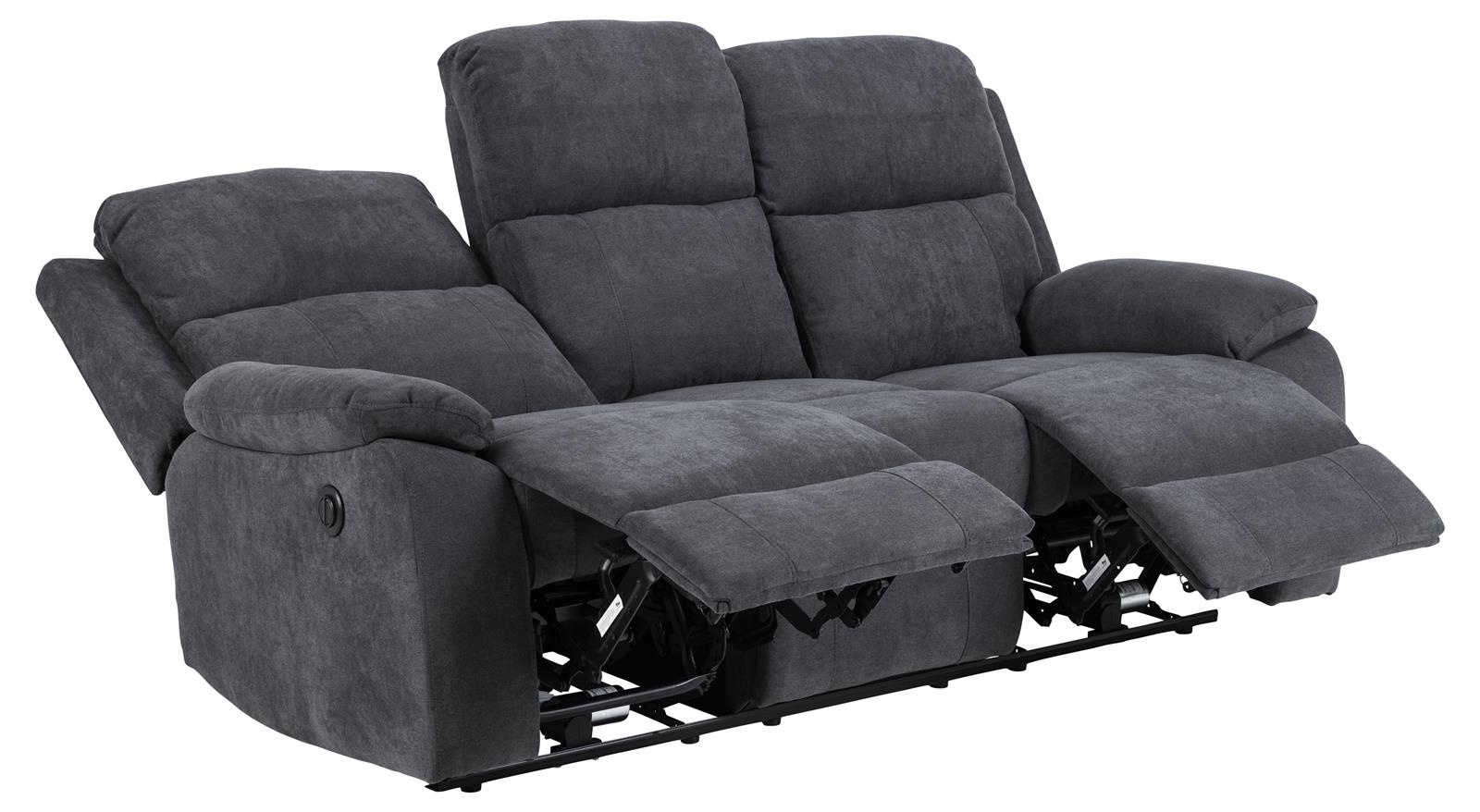Sofa wypoczynkowa Mora 3 osobowa nowoczesna z automatycznym rozkładaniem do salonu szara - obrazek 6