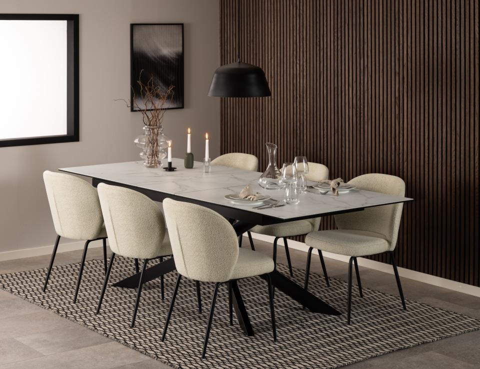 Stół Irwine 200/240x100cm white Akranes - obrazek 3