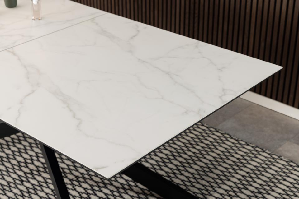 Stół Irwine 200/240x100cm white Akranes - obrazek 9
