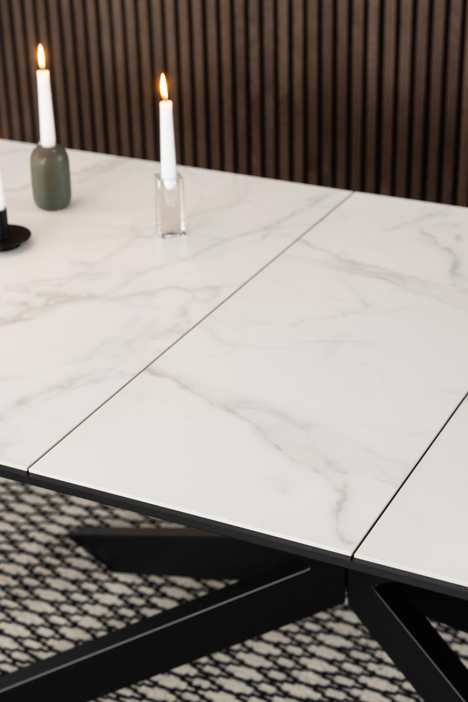 Stół Irwine 200/240x100cm white Akranes - obrazek 13