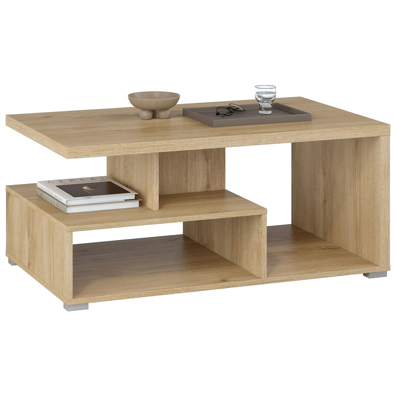 Ława do salonu 100x60 cm SORIE 99 dąb carpenter jasny - obrazek 3